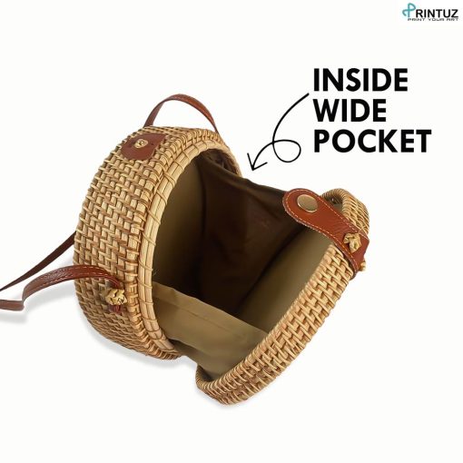 Printuz_Round Rattan Bag