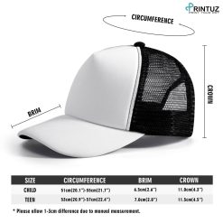 Printuz_445269_Kids Front Printing Mesh Trucker Hats