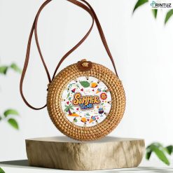 Printuz_Small Round Rattan Bag