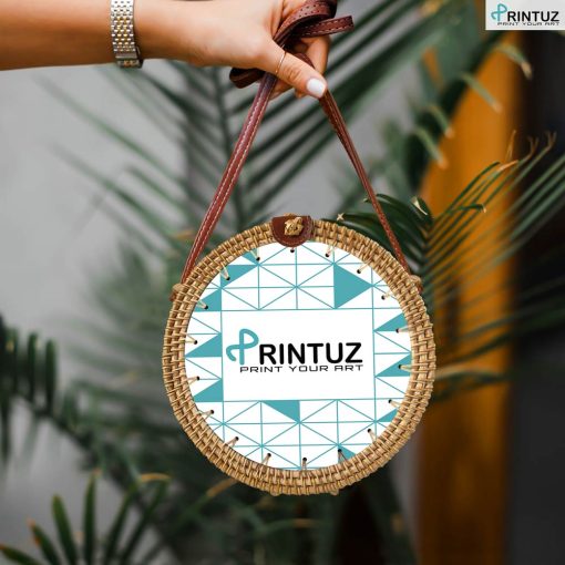 Printuz_Round Rattan Bag