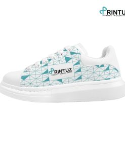Low Top White Leather Oversized Sneakers