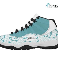 Retro Basketball Sneakers-6 Printed Straps