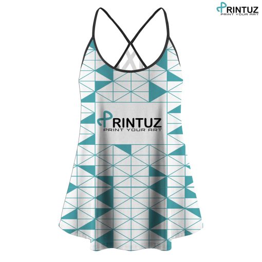 Printuz_AOP Criss-Cross Tank Top