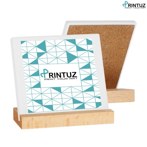 Printuz_Ceramic Plaque With Wooden Stand