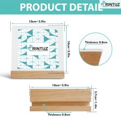 Printuz_Ceramic Plaque With Wooden Stand