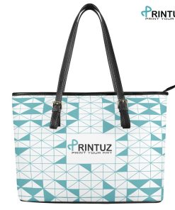 Curved leather bag