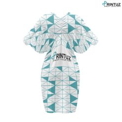 Hd Printuz_YBat-sleeve hip dress