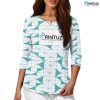 Hd Printuz_Women's three quarter sleeve top(with buttons)