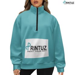 Hd Printuz_Women's long sleeve zipper sweatshirt