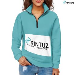 Hd Printuz_Women's long sleeve zipper sweatshirt