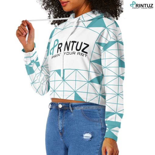 Hd Printuz_Women's Midriff-Baring Sweatshirt