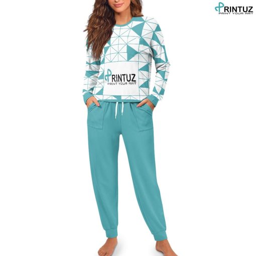 Hd Printuz_Women's Drawstring Pajamas Set