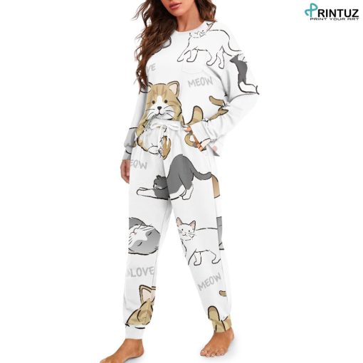 Hd Printuz_Women's Drawstring Pajamas Set