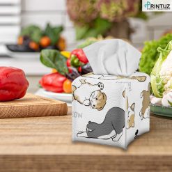 Hd Printuz_Leather square tissue box holder