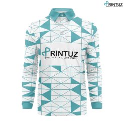 Hd Printuz_Long Sleeve Polo Collar Shirt