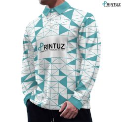 Hd Printuz_Long Sleeve Polo Collar Shirt