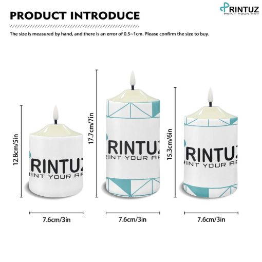 Hd Printuz_Bullet candles (set of 3)