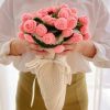 Pink Rose(Cream White Blanket)