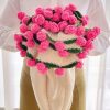Pink Rose (Off-white Blanket)
